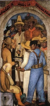 350 人の有名アーティストによるアート作品 Painting - 資本主義者の死 1928 年社会主義 ディエゴ・リベラ